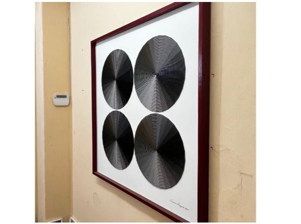 Capricho "Cuatro miradas al abismo" Versión 100x100 cms