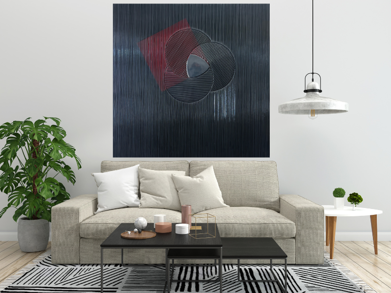 Capricho "Una mirada desde el abismo" Versión 96x96 cms