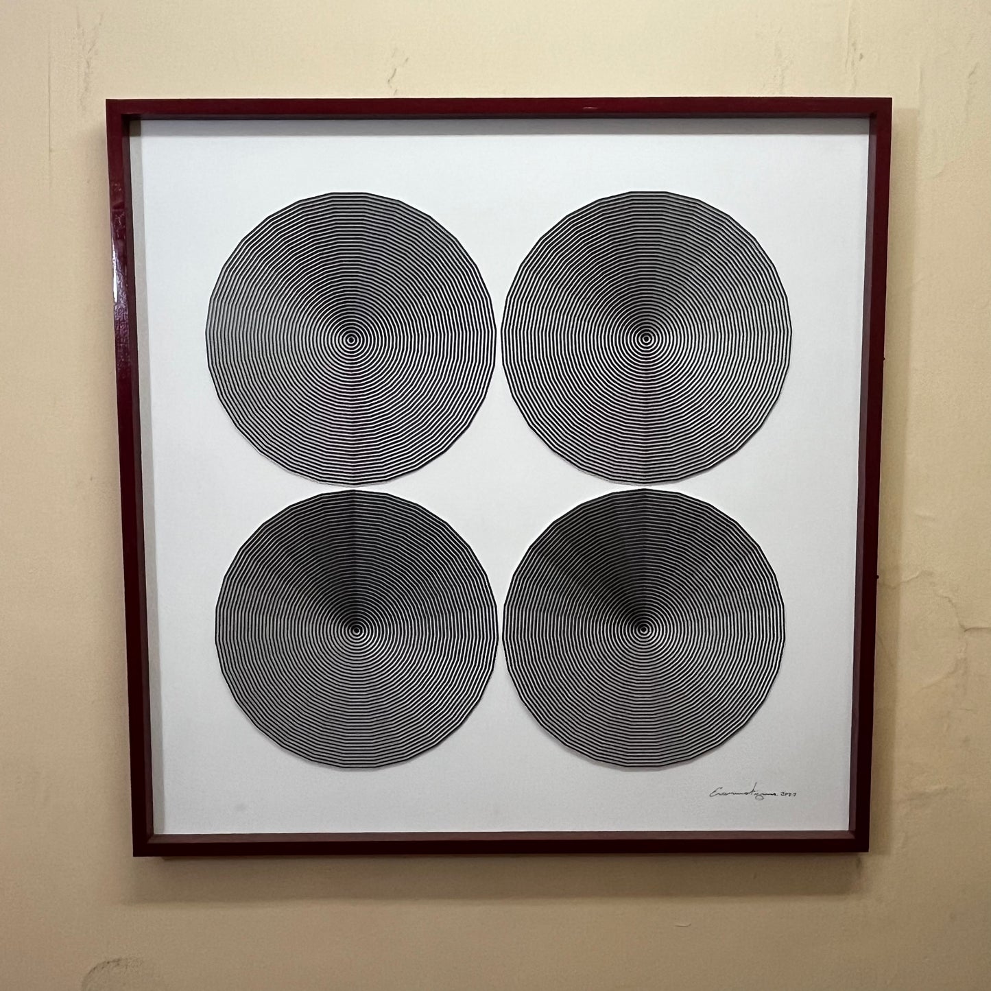 Capricho "Cuatro miradas al abismo" Versión 100x100 cms