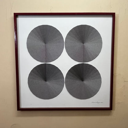 Capricho "Cuatro miradas al abismo" Versión 100x100 cms