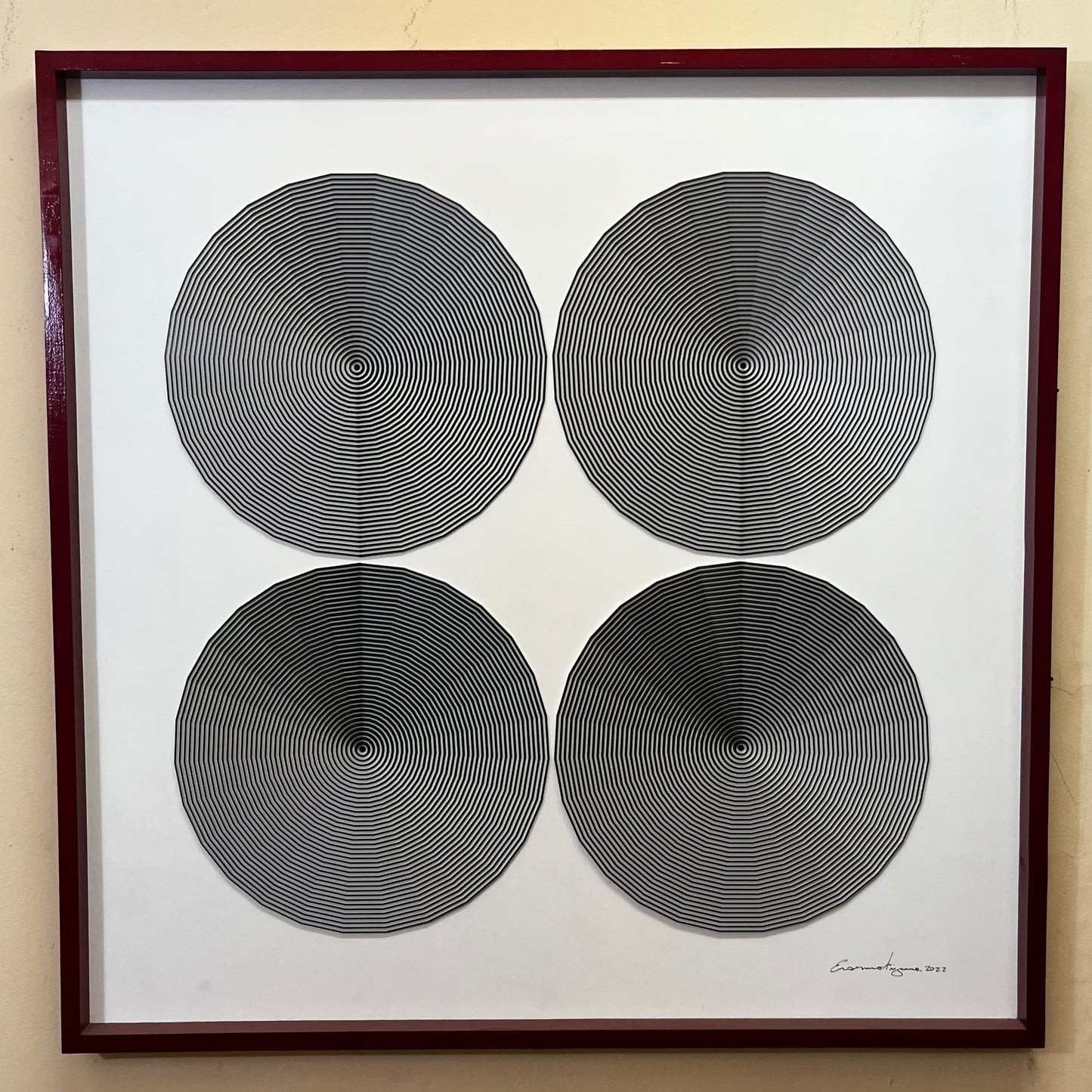 Capricho "Cuatro miradas al abismo" Versión 100x100 cms