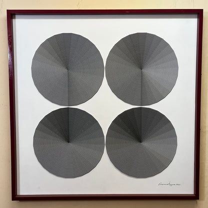 Capricho "Cuatro miradas al abismo" Versión 100x100 cms