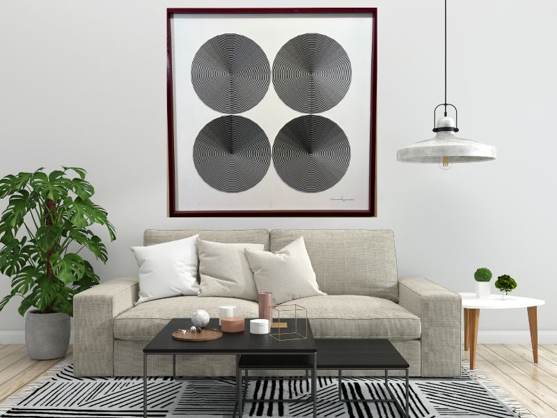 Capricho "Cuatro miradas al abismo" Versión 100x100 cms